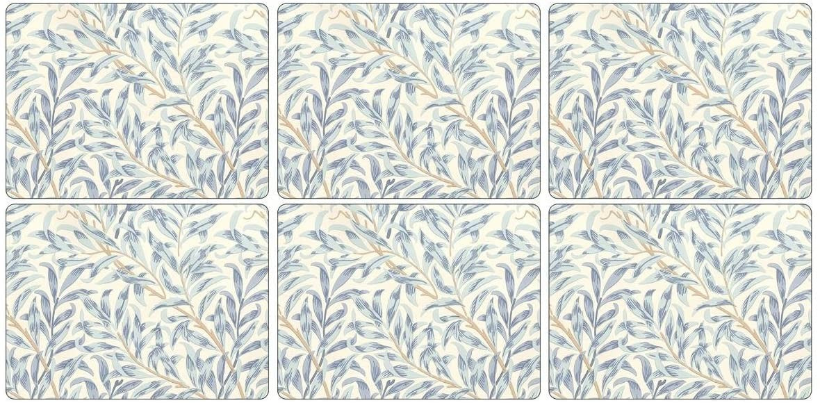 Image - Pimpernel Morris & Co. Willow Bough Blue Placemats Set Of 6