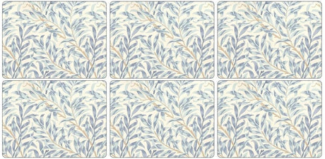 Image - Pimpernel Morris & Co. Willow Bough Blue Placemats Set Of 6