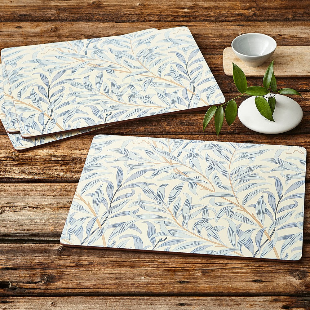 Image - Pimpernel Morris & Co. Willow Bough Blue Placemats Set Of 6