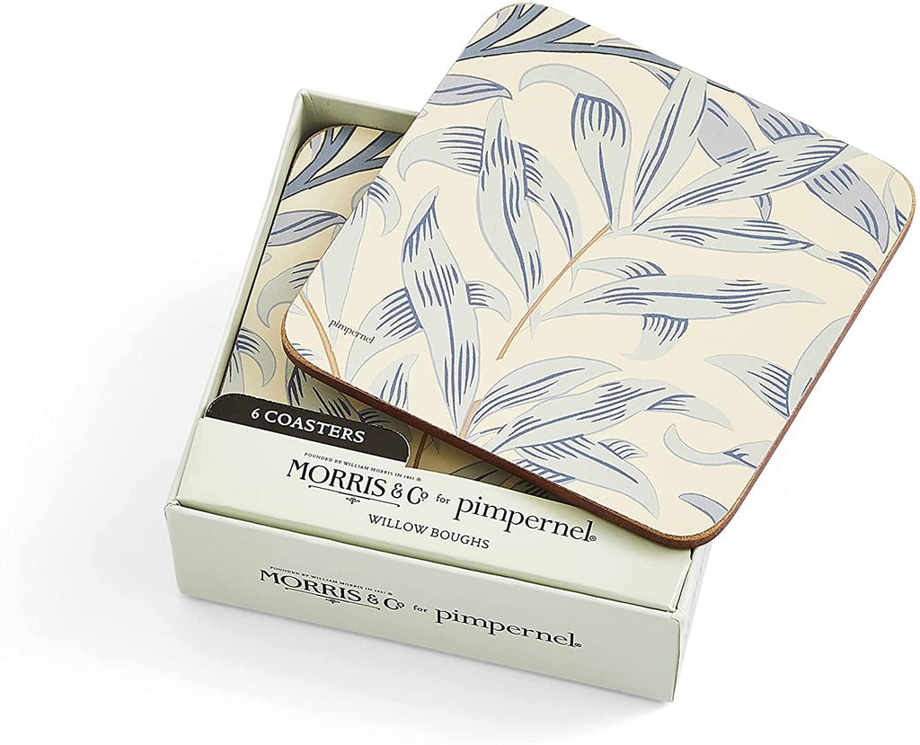 Image - Pimpernel Morris & Co. Willow Bough Blue Coasters Set Of 6