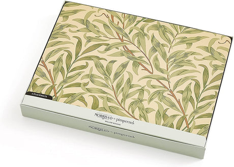 Image - Pimpernel Morris & Co. Willow Bough Green Placemats Set Of 6