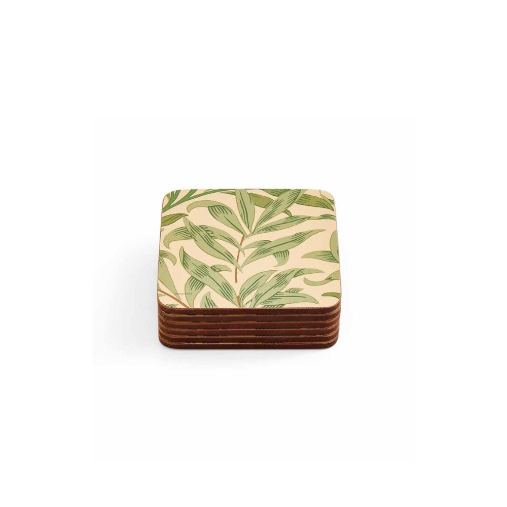Image - Pimpernel Morris & Co. Willow Bough Green Coasters Set Of 6