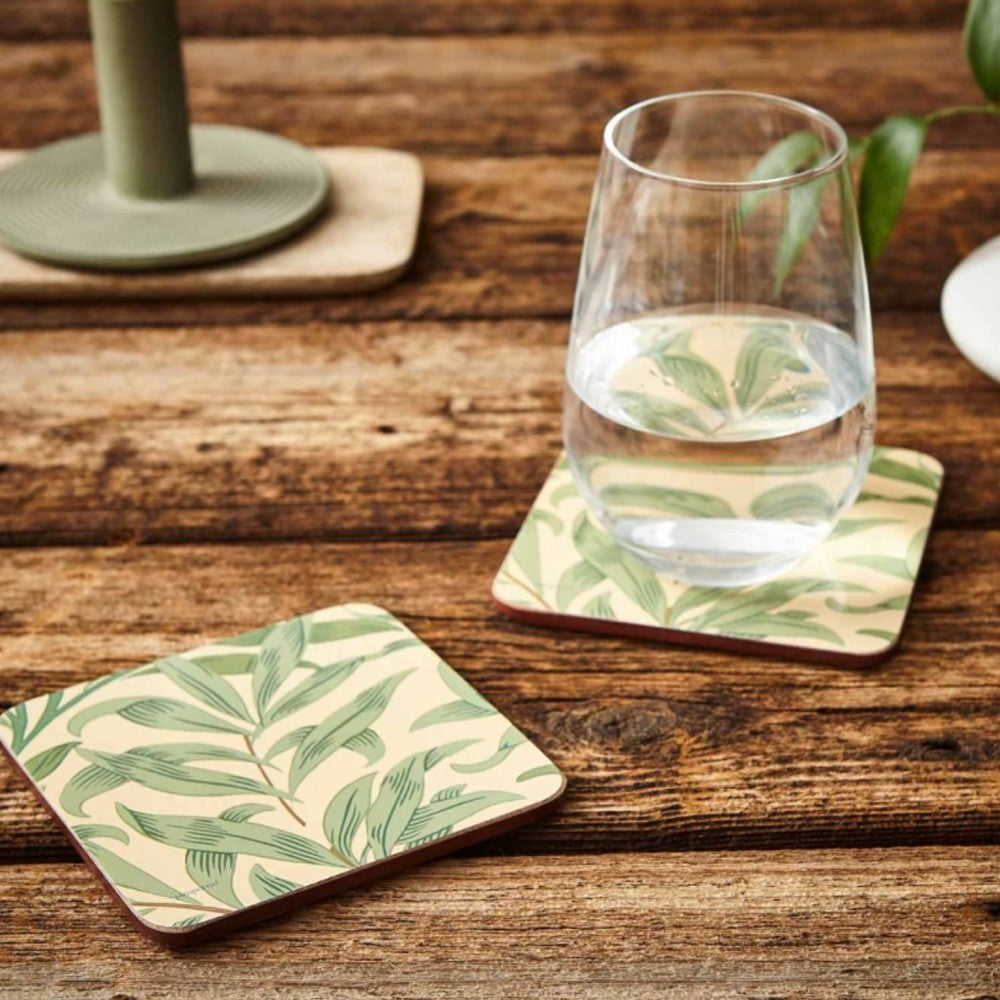 Image - Pimpernel Morris & Co. Willow Bough Green Coasters Set Of 6