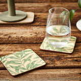 Image - Pimpernel Morris & Co. Willow Bough Green Coasters Set Of 6