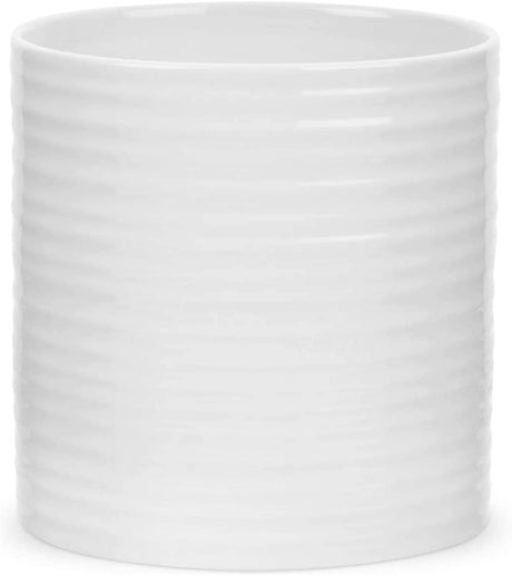Portmeirion Sophie Conran Porcelain Large Oval Utensil Jar, White
