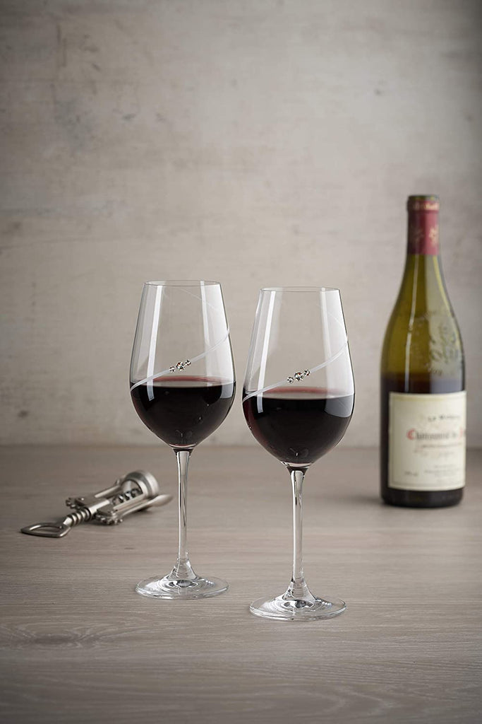 Portmeirion Pimpernel Auris Crystal Red Wine Glass, Set Of 2