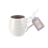Portmeirion Sophie Conran Porcelain Honey Pot Barrel Mug, 10oz, Set Of 4, Mulberry