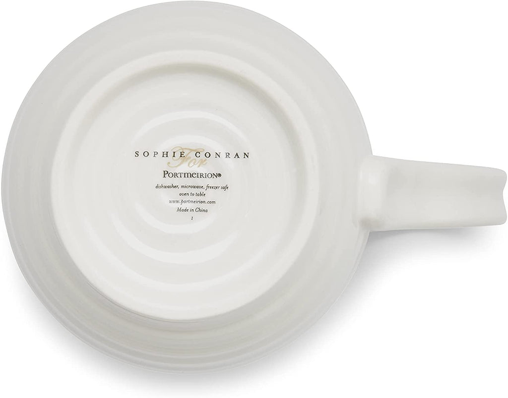 Portmeirion Sophie Conran Porcelain Honey Pot Barrel Mug, 10oz, Set Of 4, Sunshine