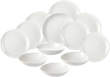 Portmeirion Sophie Conran Porcelain Coupe Dinner Set , 12 Piece Set,  White