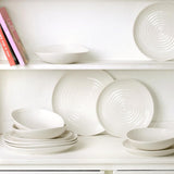 Portmeirion Sophie Conran Porcelain Coupe Plate, Set of 4, 6.5 Inch, White