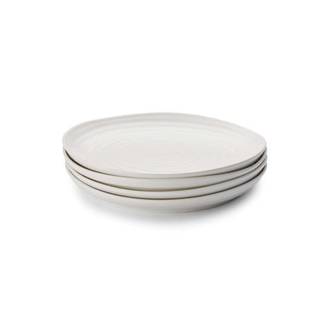 Portmeirion Sophie Conran Porcelain Coupe Plate, Set of 4, 4 Inch, White