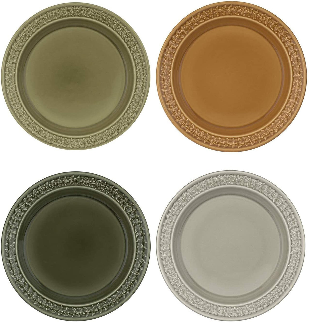 Portmeirion Botanic Garden Ceramic Harmony 10 Inch Plate, Set Of 4 , Multicolour