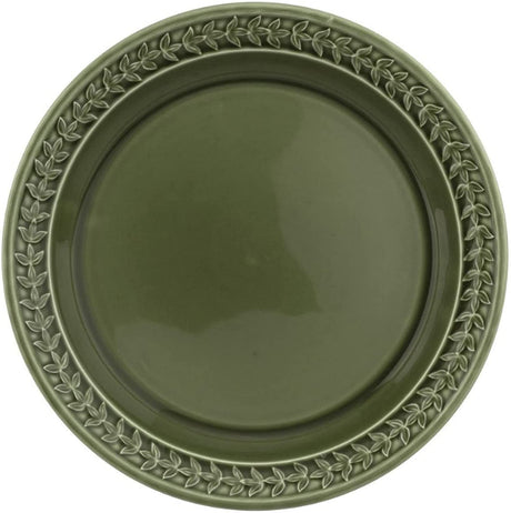 Portmeirion Botanic Garden Earthenware Harmony Dinner Plate, Set of 4, Forest Green