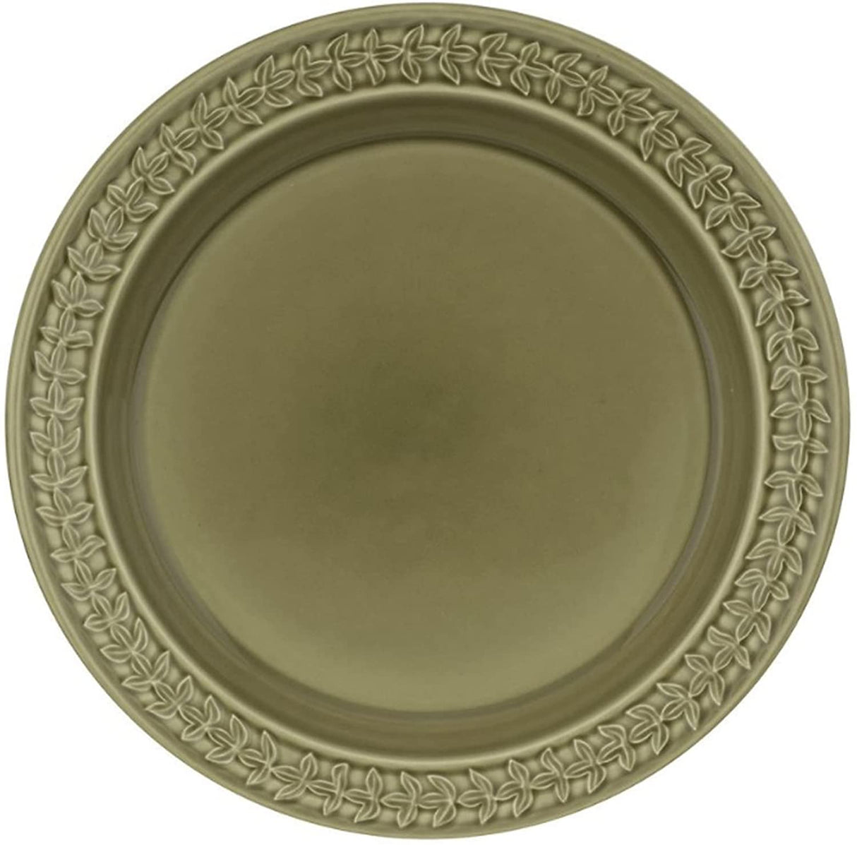 Portmeirion Botanic Garden Earthenware Harmony Plates, Set Of 4, Moss Green