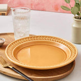Portmeirion Botanic Garden Earthenware Harmony Amber Plates, Set Of 4