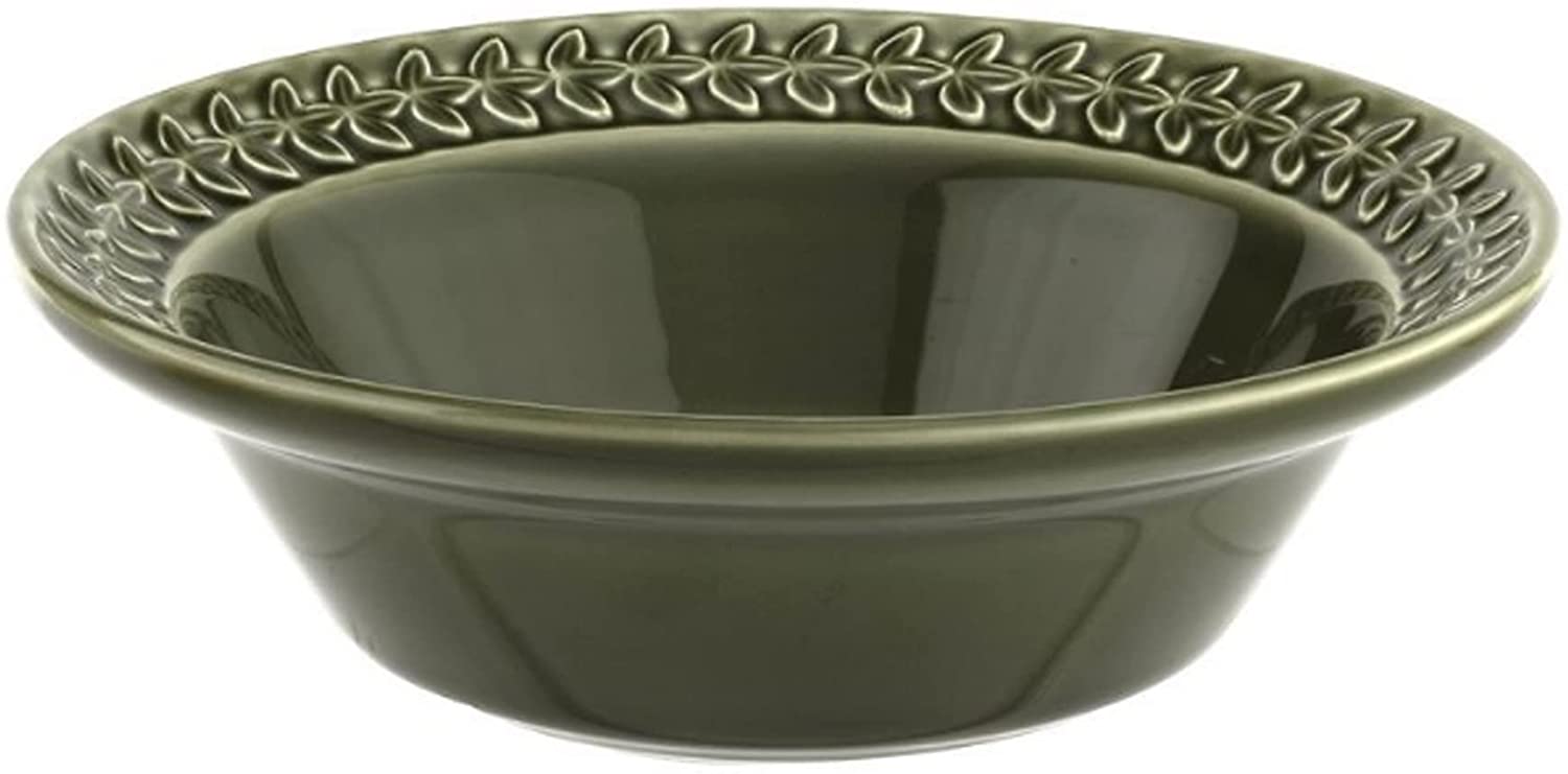 Botanic Garden Earthenware Harmony Cereal Bowls Set 4 Forest Green