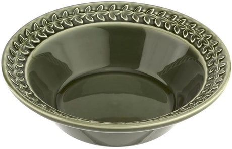 Portmeirion Botanic Garden Earthenware Harmony Cereal Bowls, Set Of 4, Forest Green