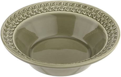 Portmeirion Botanic Garden Earthenware Harmony Cereal Bowls, Set Of 4, Moss Green 