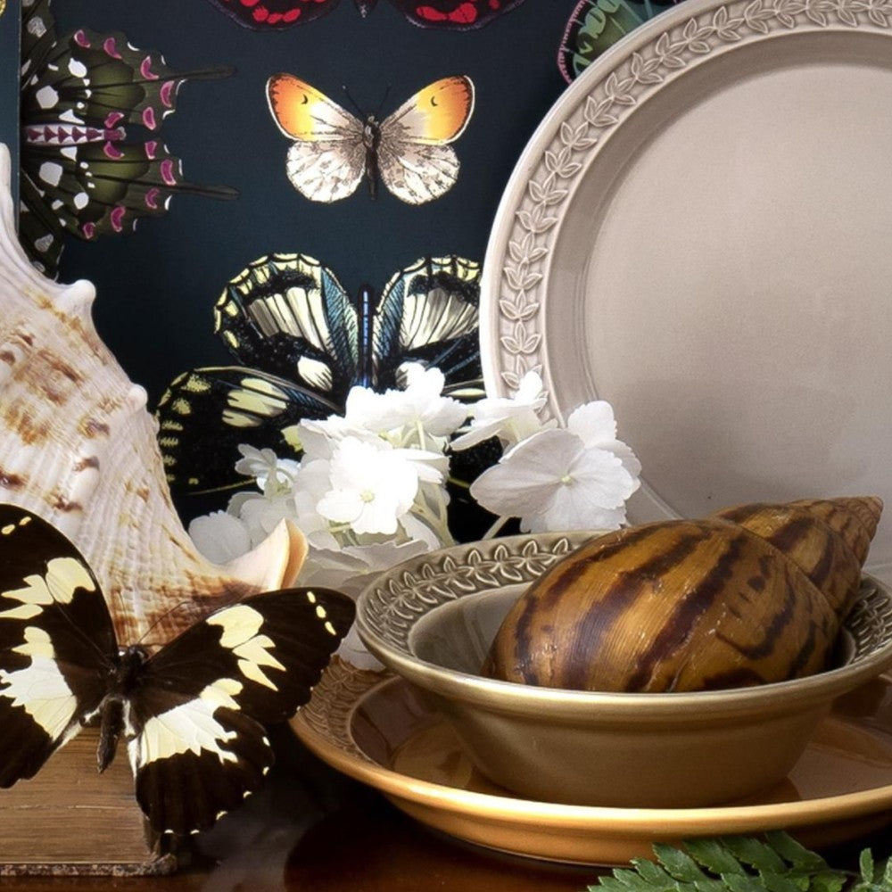 Portmeirion Botanic Garden Earthenware Harmony Cereal Bowls, Set Of 4, Moss Green 