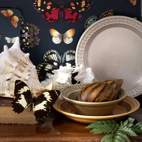 Portmeirion Botanic Garden Earthenware Harmony Amber Cereal Bowls, Set Of 4 