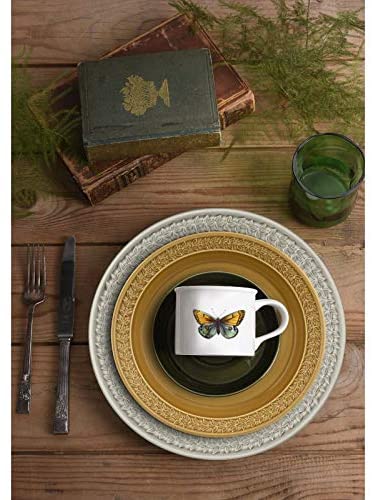 Portmeirion Botanic Garden Earthenware Harmony Amber Cereal Bowls, Set Of 4 