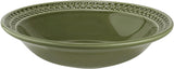 Portmeirion Botanic Garden Earthenware Harmony Pasta Bowl, Set of 4, Forest Green