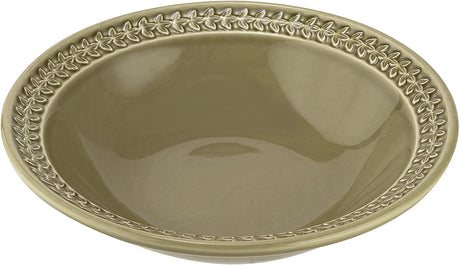 Portmeirion Botanic Garden Earthenware Harmony Pasta Bowl, Set Of 4, Moss Green