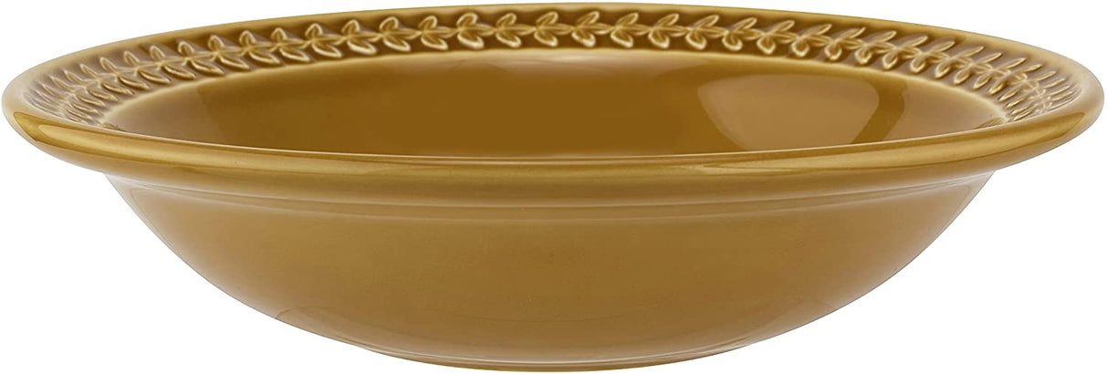 Portmeirion Botanic Garden Earthenware Harmony Pasta Bowl, Set of 4, Amber
