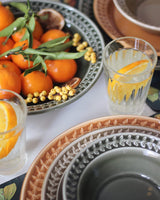 Portmeirion Botanic Garden Earthenware Harmony Pasta Bowl, Set of 4, Stone