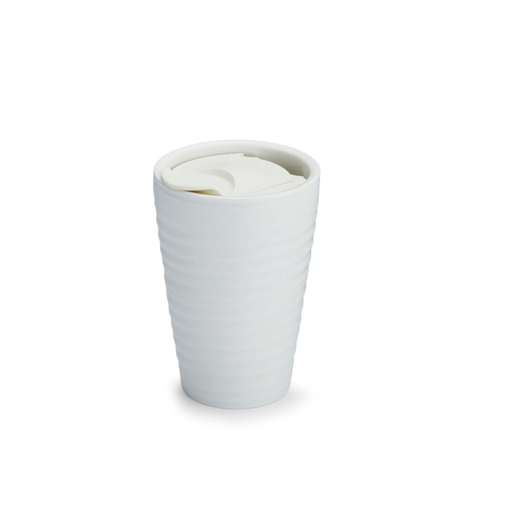 Portmeirion Sophie Conran Ceramic Travel Mug, White