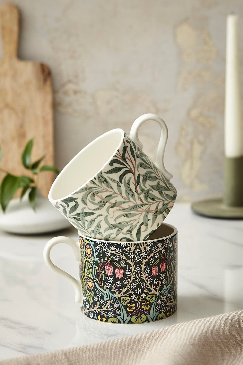 Image - Spode Morris & Co. Willow Bough & Blackthorn Set Of 2 Mugs