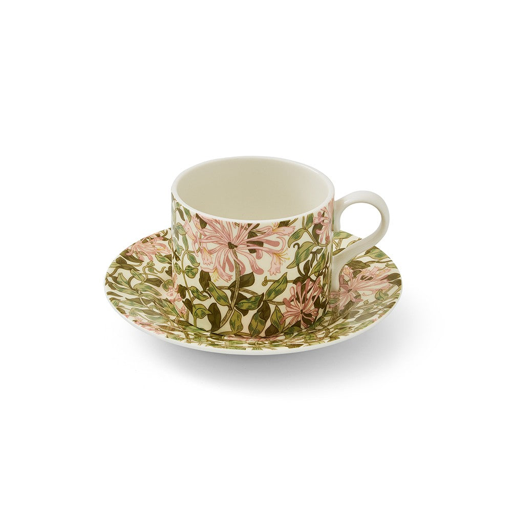 Image - Spode Morris & Co. Honeysuckle Teacup And Saucer Set