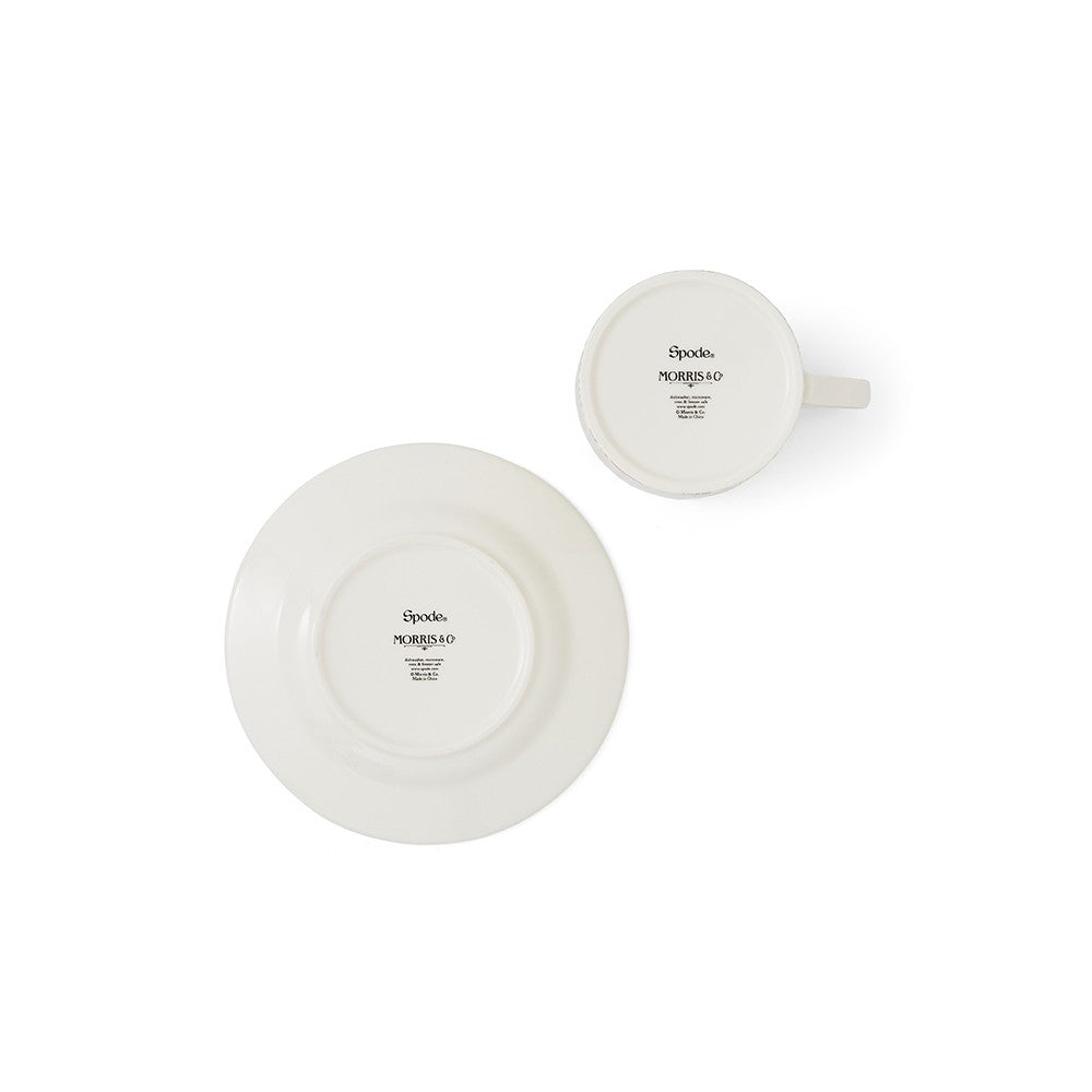 Image - Spode Morris & Co. Blackthorn Teacup and Saucer Set