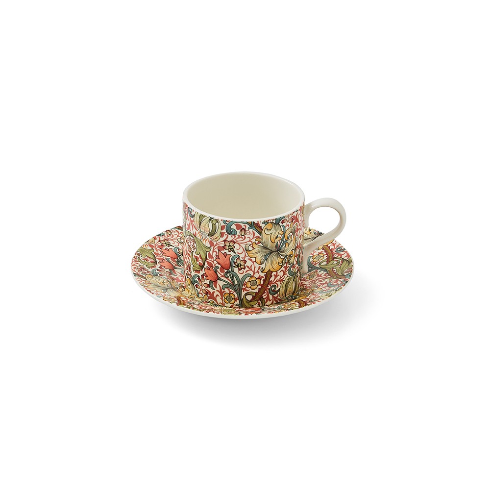 Image - Spode Morris & Co. Golden Lily Teacup & Saucer Set