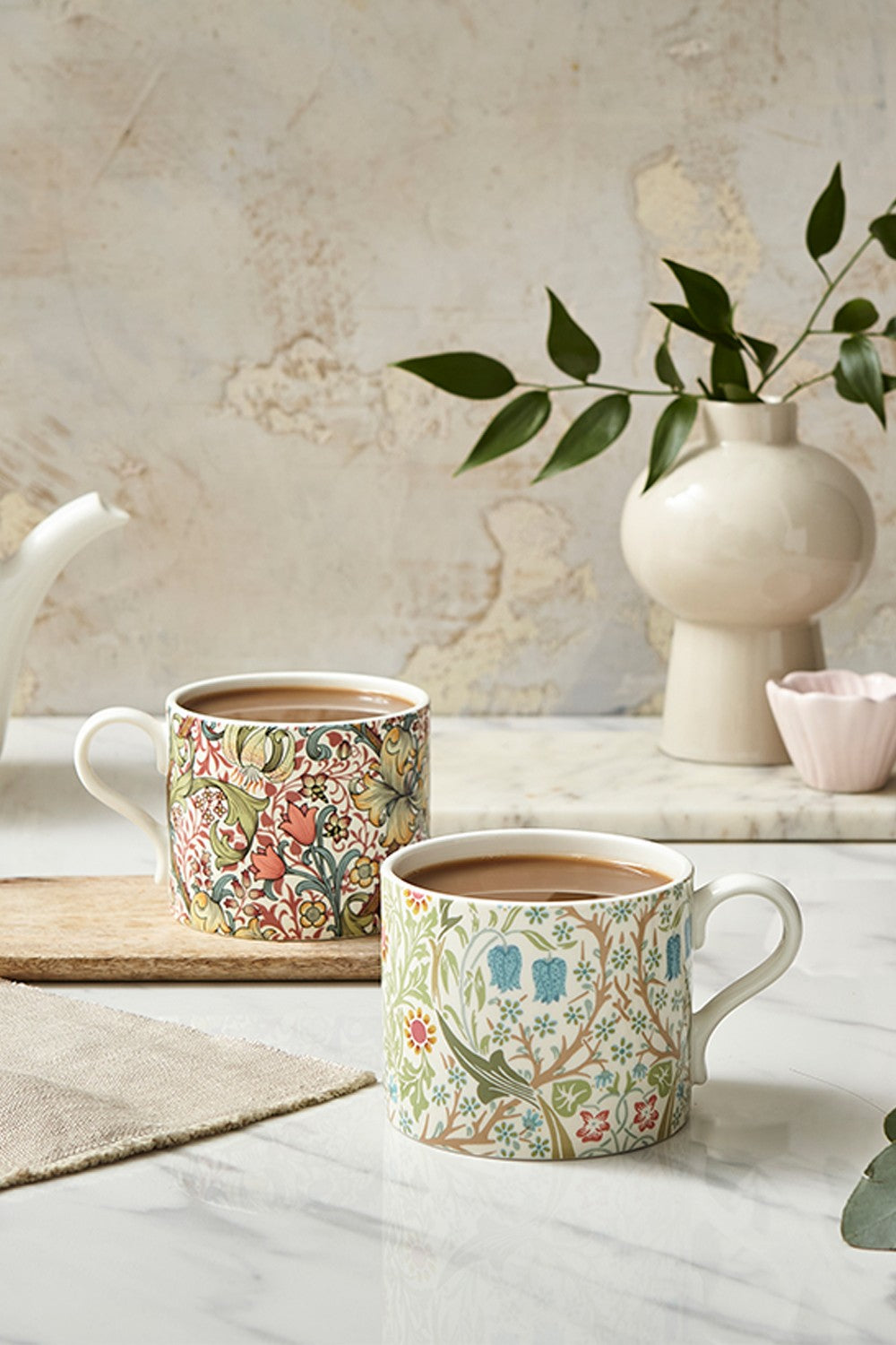 Image - Spode Morris & Co. Tea for Two Set Teapot and 2 Mugs