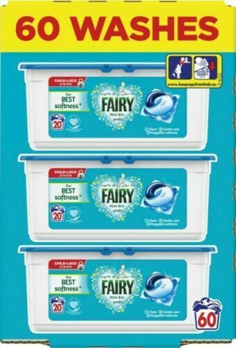 Image - Fairy Non-Bio Washing Pods Liquid Gel Laundry, 60 Washes