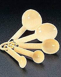 Image - Metaltex Set of 5 Measuring Spoons, Cream
