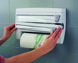 Image - Metaltex Roll & Roll Kitchen Tissue Roll Dispenser, 2-Rolls, Built-In Knives