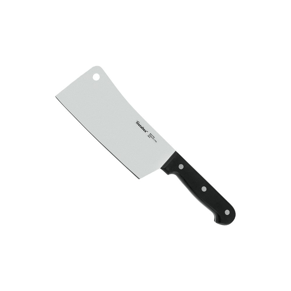 Image - Metaltex Stainless Steel Meat Cleaver, Black Handle