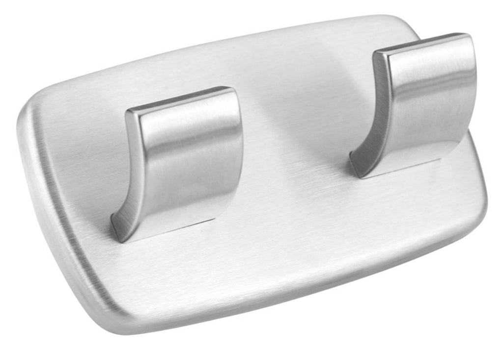 Image - Metaltex Stainless Steel Self Adhesive Hook Bar, Silver