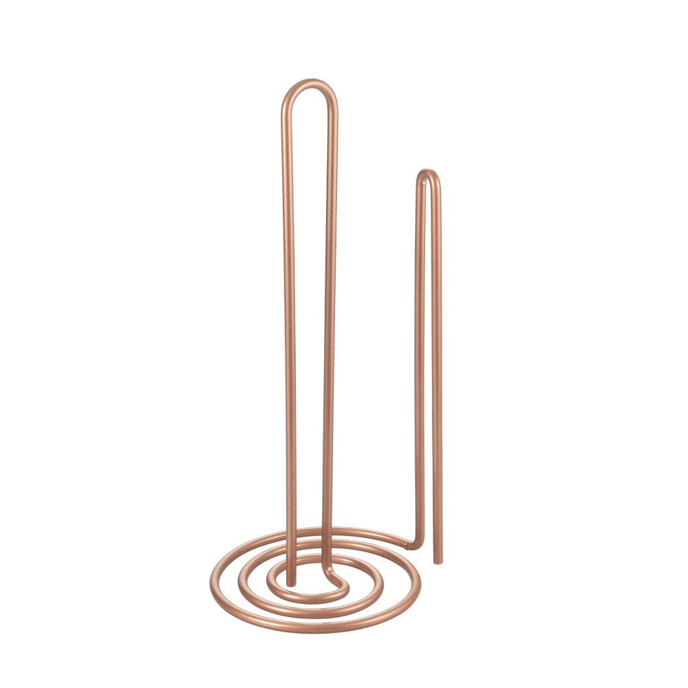 Image - Metaltex Brooklyn Copper Kitchen Roll Holder, 15cm, Rose Gold