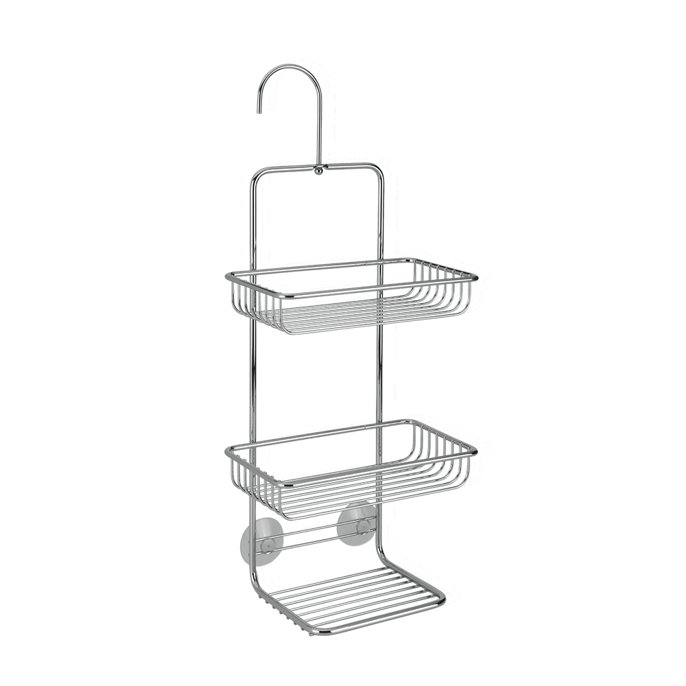 Image - Metaltex Mallorca Chrome Plated Shower Caddy
