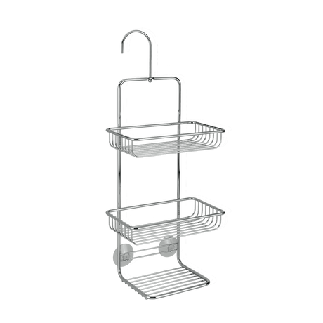 Image - Metaltex Mallorca Chrome Plated Shower Caddy