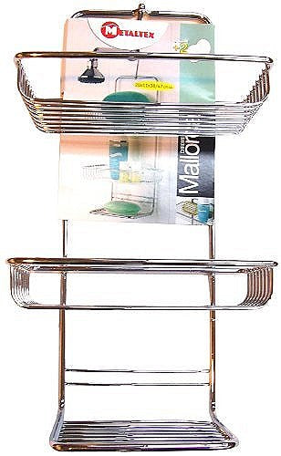 Image - Metaltex Mallorca Chrome Plated Shower Caddy