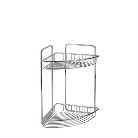 Image - Metaltex 2-Tier Corner Shelf Mallorca
