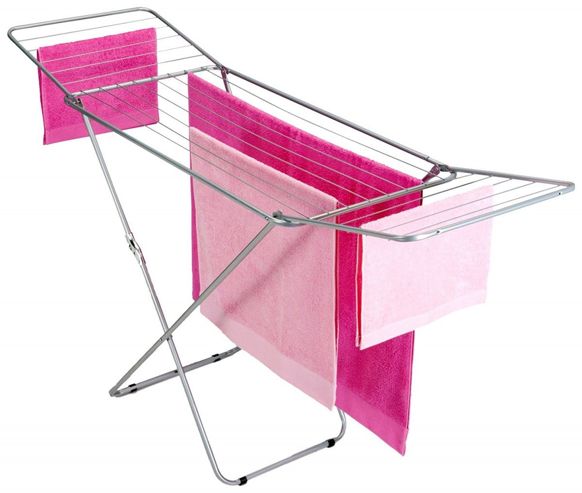 Image - Metaltex Vulcano Folding Laundry Drying Rack 18 m, Silver