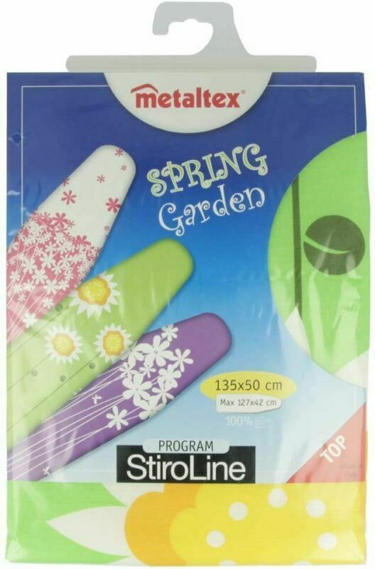 Image - Metaltex Spring Garden Ironing Board Cover, 127x42cm, Multicolour