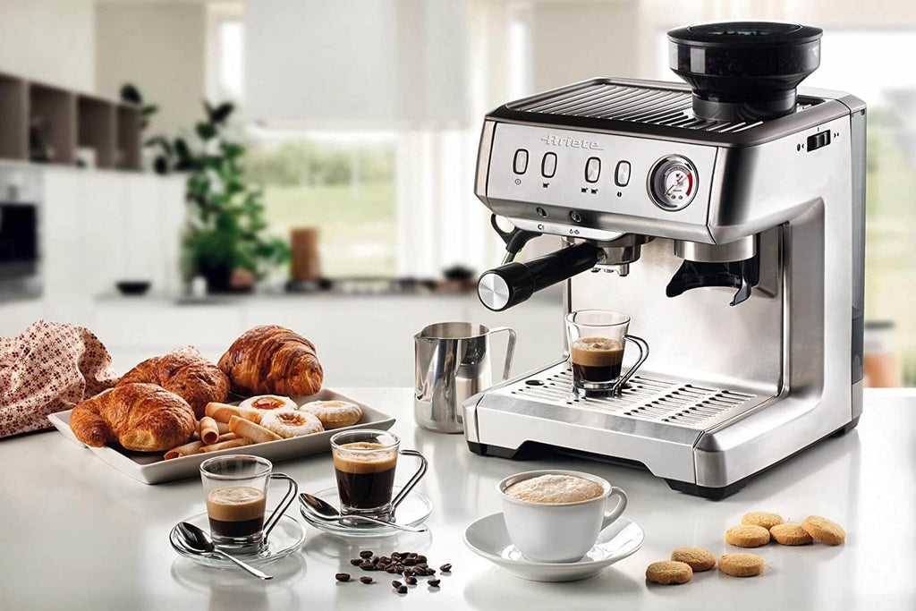 Image - Ariete Espresso Coffee Maker with Built-in Coffee Grinder