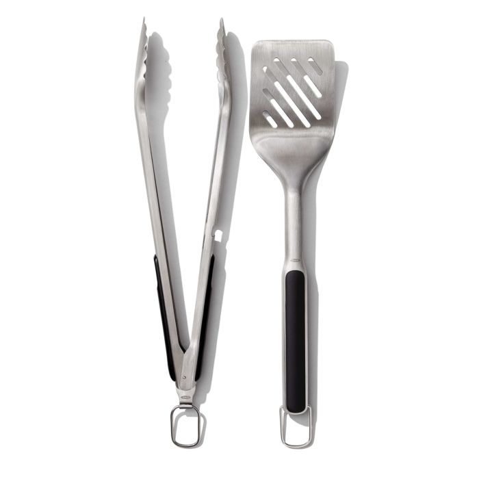 Image - OXO Good Grips Grilling Tongs and Turner Set