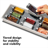 Image - OXO Good Grips Compact Spice Drawer Organiser, White